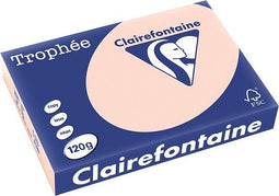 Clairefontaine Trophée Pastel, gekleurd papier, A4, 120 g, 250 vel, zalm