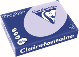 Clairefontaine Trophée Pastel, gekleurd papier, A4, 160 g, 250 vel, lila
