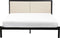CLAMART - Tweepersoonsbed - Lichtbeige/Zwart - 140 x 200 cm - Metaal