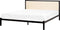 CLAMART - Tweepersoonsbed - Lichtbeige/Zwart - 160 x 200 cm - Metaal