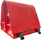 Clarijs Fietstas dubbel XL PVC 46L met uitsparing rood