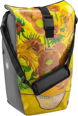 Clarijs fietstas solobag 24L Van Gogh sunflowers