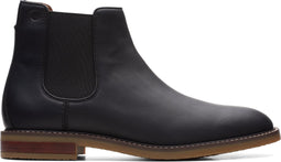 Clarks - Heren - Jaxen Chelsea - G - 2 - Maat 41 1/2 - Black leather