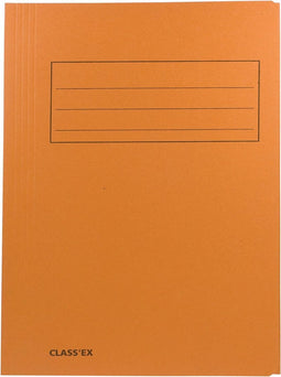 Class'ex dossiermap 3 kleppen formaat 237 x 347 cm (voor formaat folio) orange