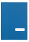 Class'ex handtekenmap, linnen omslag, blauw