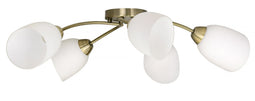 Classic chandelier pendant ceiling lamp Activejet BENITA Patina 5xE27 for living room