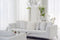 Classic chandelier pendant ceiling lamp Activejet IRMA nickel 5xE27 for living room