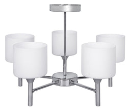 Classic chandelier pendant ceiling lamp Activejet MIRA Chrome 5xE27 for living room