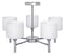 Classic chandelier pendant ceiling lamp Activejet MIRA Chrome 5xE27 for living room