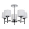 Classic chandelier pendant ceiling lamp Activejet MIRA Chrome 5xE27 for living room