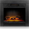 Classic Fire Sfeerhaard Elektrisch Chicago - Electrische Haard met Verwarming, Bedieningspaneel en Timer - Kachel Elektrisch met LED Vlammen - 1800W - Inbouwmodel- Zwart