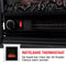 Classic Fire Sfeerhaard Elektrisch Lugano - Sfeerhaard met Schouw 1800W - Electrische Haard met Verwarming, Bedieningspaneel en Timer - Kachel Elektrisch met LED Vlammen - Vrijstaand - Wit