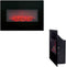 Classic Fire Sfeerhaard Elektrisch Memphis - Electrische Haard met Verwarming, Afstandsbediening en Timer - Kachel Elektrisch met LED Vlammen - 1800W - Wandmontage - Zwart