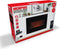 Classic Fire Sfeerhaard Elektrisch Memphis - Electrische Haard met Verwarming, Afstandsbediening en Timer - Kachel Elektrisch met LED Vlammen - 1800W - Wandmontage - Zwart