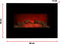 Classic Fire Sfeerhaard Elektrisch Memphis - Electrische Haard met Verwarming, Afstandsbediening en Timer - Kachel Elektrisch met LED Vlammen - 1800W - Wandmontage - Zwart