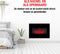 Classic Fire Sfeerhaard Elektrisch Memphis - Electrische Haard met Verwarming, Afstandsbediening en Timer - Kachel Elektrisch met LED Vlammen - 1800W - Wandmontage - Zwart
