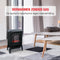 Classic Fire Sfeerhaard Elektrisch Torino - Electrische Haard met Verwarming, Bedieningspaneel en Timer - Kachel Elektrisch met LED Vlammen - 2000W- Vrijstaand - Zwart