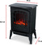 Classic Fire Sfeerhaard Elektrisch Torino - Electrische Haard met Verwarming, Bedieningspaneel en Timer - Kachel Elektrisch met LED Vlammen - 2000W- Vrijstaand - Zwart