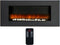 Classic Fire Sfeerhaard Elektrisch Vancouver - Electrische Haard 105,5 x 48 x 12 cm - Kachel Elektrisch met LED Vlammen - met Verwarming, Afstandsbediening en Timer - 2000W - Wandmontage - Zwart