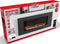 Classic Fire Sfeerhaard Elektrisch Vancouver - Electrische Haard 105,5 x 48 x 12 cm - Kachel Elektrisch met LED Vlammen - met Verwarming, Afstandsbediening en Timer - 2000W - Wandmontage - Zwart