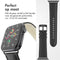 Classic lederen bandje voor de Apple Watch Series 1-9 / SE / Ultra (2) - 42/44/45/49 mm - Zwart