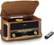 Classic Phono Retro Platenspeler - Bluetooth - Auto-stop - DAB Radio CD en Cassettespeler - TCD-2571WD - Hout