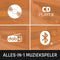 Classic Phono Retro Platenspeler - Bluetooth - Auto-stop - DAB Radio CD en Cassettespeler - TCD-2571WD - Hout
