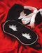 Classic white and black sleep mask