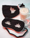 Classic white and black sleep mask