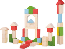 Classic World Houten Blokken Junior, 50dlg.
