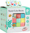 CLASSIC WORLD Houten blokken met snoep Puzzel Leren tellen en letters 68 st.