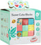 CLASSIC WORLD Houten blokken met snoep Puzzel Leren tellen en letters 68 st.