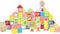 CLASSIC WORLD Houten blokken met snoep Puzzel Leren tellen en letters 68 st.
