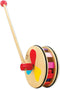 Classic World Houten Duwfiguur Regenboog Wiel Afmeting artikel: 53 x 15 x 12 cm