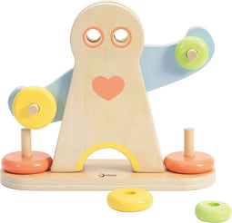 Classic World Houten Hercules Weegschaal, 7dlg.