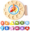 Classic World Houten Leerklok met Vormen Tic-Tac, 15dlg.