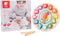 Classic World Houten Leerklok met Vormen Tic-Tac, 15dlg.