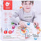 Classic World Houten Leerklok met Vormen Tic-Tac, 15dlg.