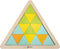 Classic World Houten Mozaïekpuzzel Driehoek, 67st.
