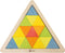 Classic World Houten Mozaïekpuzzel Driehoek, 67st.