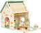 Classic World Houten Poppenhuisje met Tuintje, 10dlg.