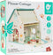 Classic World Houten Poppenhuisje met Tuintje, 10dlg.