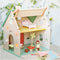 Classic World Houten Poppenhuisje met Tuintje, 10dlg.