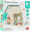 Classic World Houten Poppenhuisje met Tuintje, 10dlg.