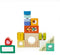 CLASSIC WORLD Houten sensorische blokken 7 functies multifunctionele legpuzzel vormen geluid MONTESSORI 14 stuks