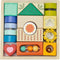CLASSIC WORLD Houten sensorische blokken 7 functies multifunctionele legpuzzel vormen geluid MONTESSORI 14 stuks