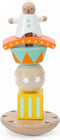 Classic World Houten Stapel en Balansspel Clown, 6dlg.