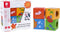 CLASSIC WORLD Houten zintuiglijke blokken Educatieve puzzel Dieren puzzel voor kinderen 4 st.