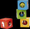 CLASSIC WORLD Houten zintuiglijke blokken Educatieve puzzel Dieren puzzel voor kinderen 4 st.