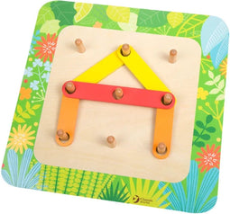 Classic World Mijn Houten Leerpuzzel, 29dlg. Afmeting artikel: 22 x 22 x 3 cm